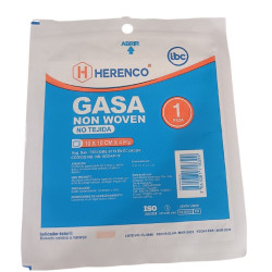 Unidad Gasa no tejida esteril 10x10 Herenco