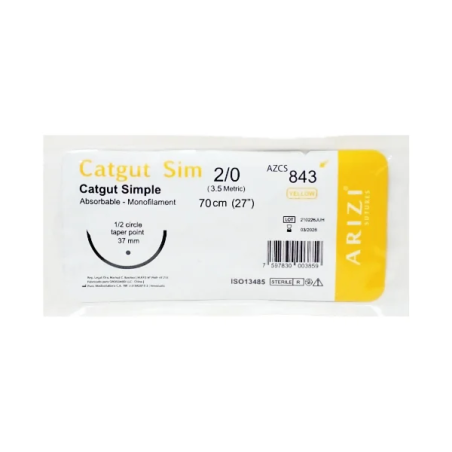 Hilo 2- 0 de sutura absorbible Vital Sutures