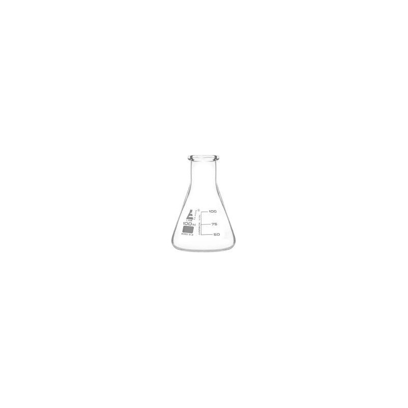 Matraz Erlenmeyer vidrio 100ml