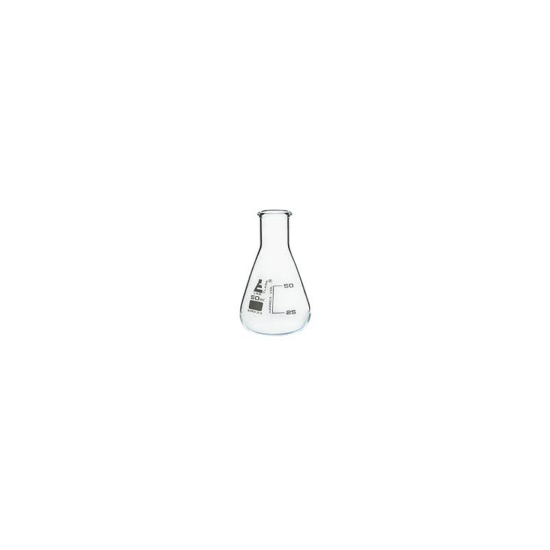 Matraz Erlenmeyer vidrio 50ml