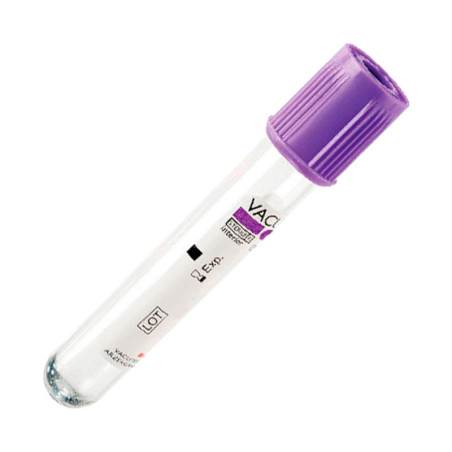 Tubo recolector de sangre al vacío Lila