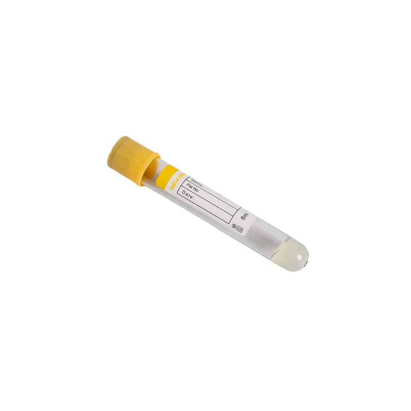 Tubo recolector de sangre al vacío Amarilla