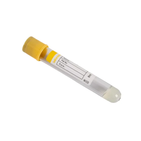 Tubo recolector de sangre al vacío Amarilla