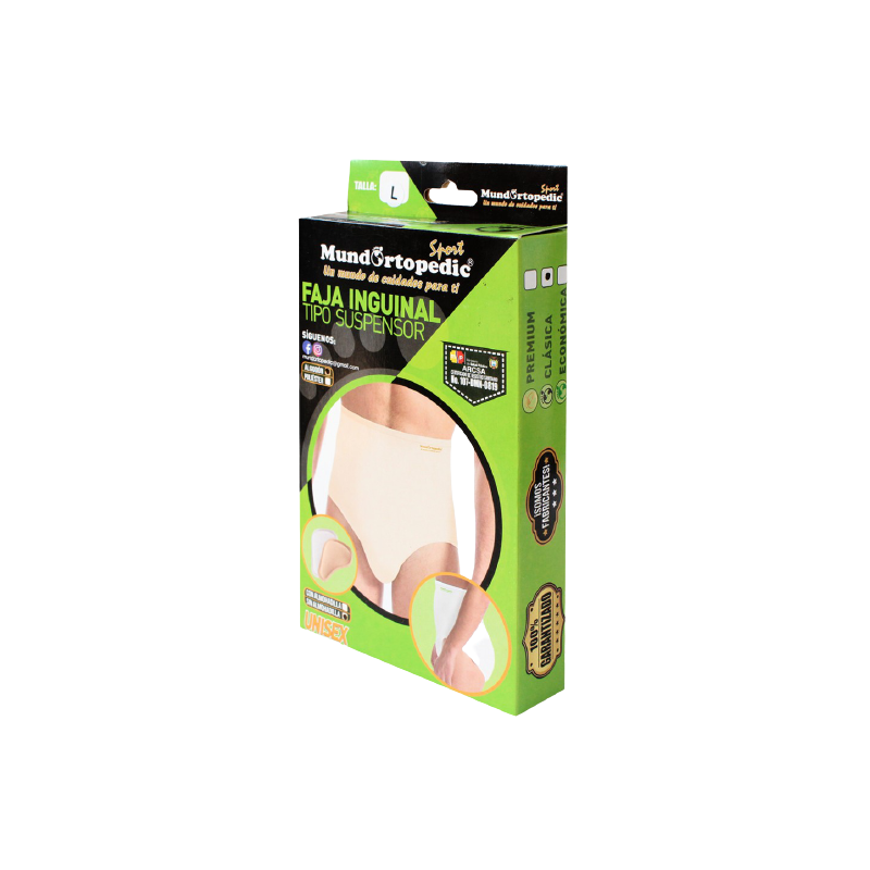 Faja escrotal tipo suspensor Mundortopedic