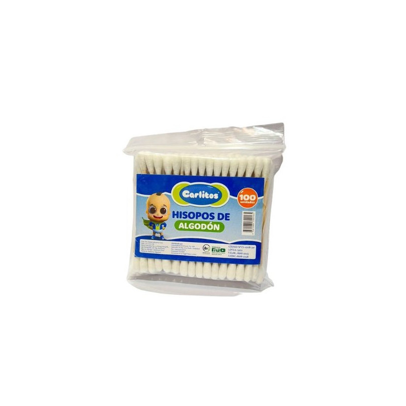 Hisopos Carlitos 100uds