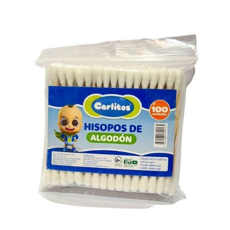 Hisopos Carlitos 100uds